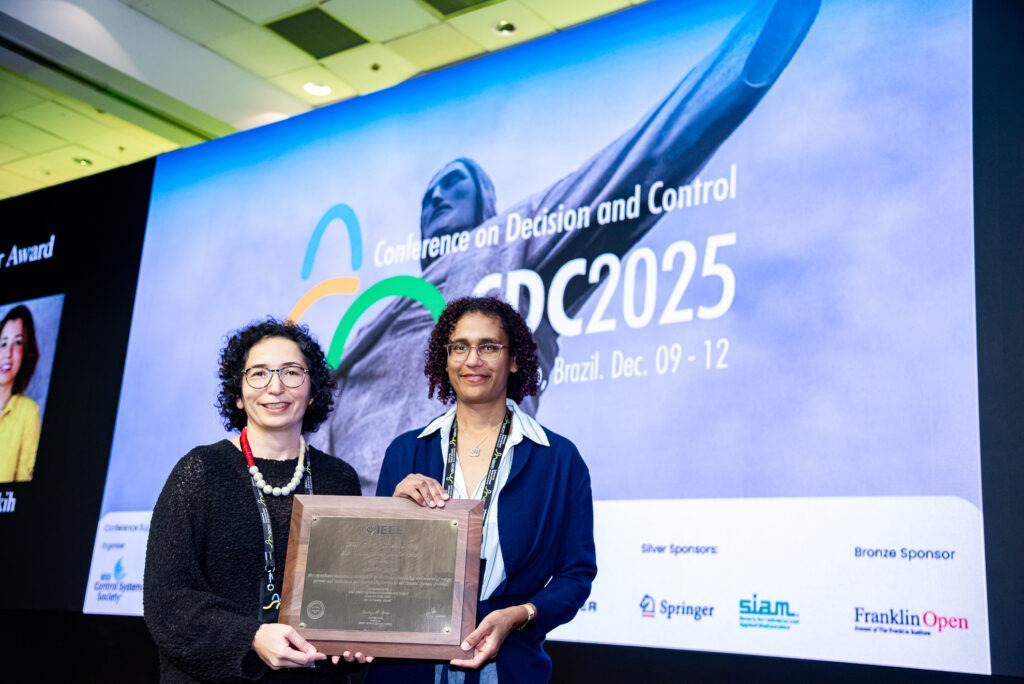 Dennice Gayme Receives IEEE Award in Brazil
